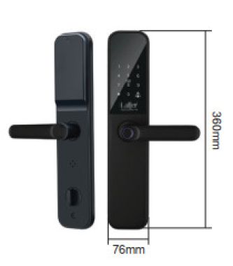 Khóa cửa vân tay 5 in 1 laffer LC06