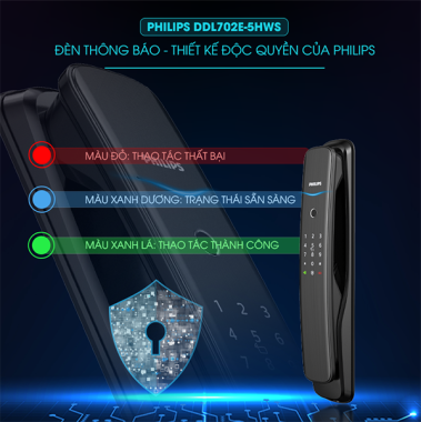 Khóa cửa thông minh vân tay DDL702E-5HWS