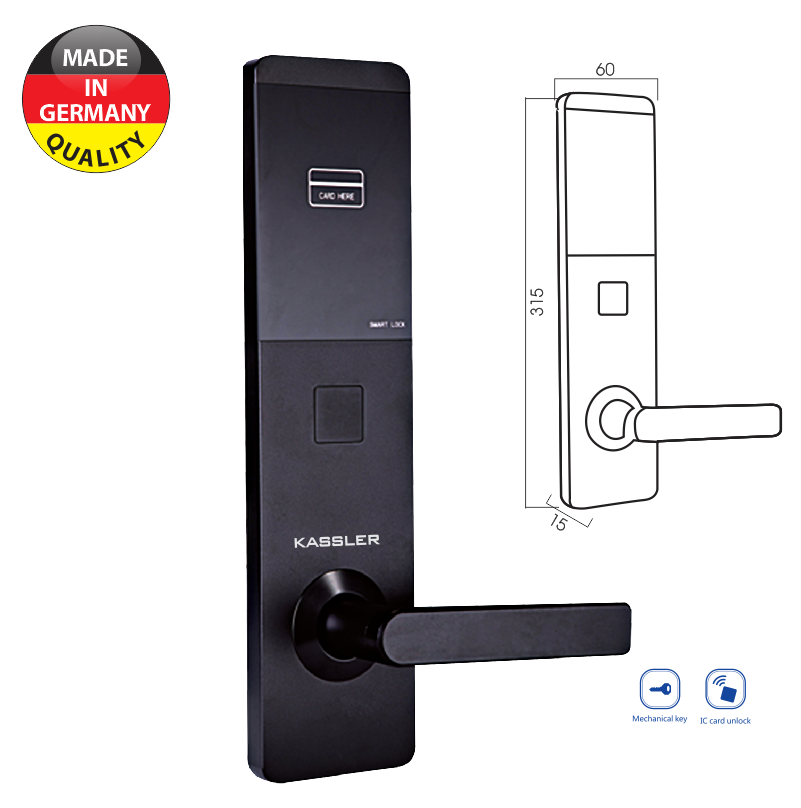 Khóa điện tử Kassler KL-393 - Chất liệu Titan siêu bền
