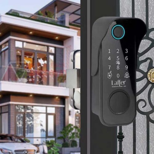 Khóa cổng vân tay 5 in 1 laffer A18 